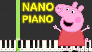 Peppa Pig Theme Song Piano Tutorial [upl. by Zacharia]