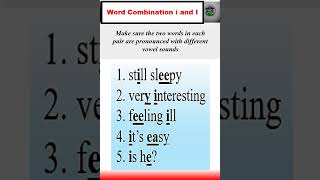 Word Combination i and I  How to learn English pronunciation english learnenglish spokenenglish [upl. by Vaules86]