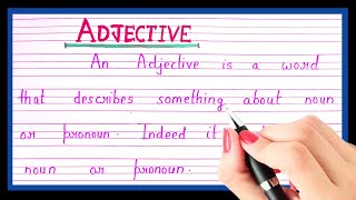 What is adjective  Definition of adjective in english  Adjective kise kahte hai english mein [upl. by Aikcin]