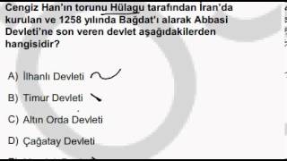 Türk İslam Devletleri Çıkmış Sorular  KPSS  Yeni videolar için abone olabilirsiniz [upl. by Seyah826]