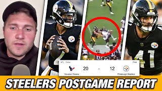 Pittsburgh Steelers x Houston Texans Preseason Postgame Report [upl. by Esiuolyram]