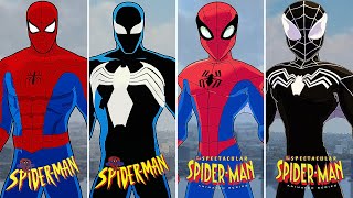 SpiderMan PC  ALL Animated Suits All Cartoon Mods [upl. by Willett122]