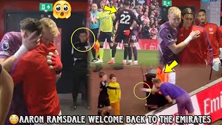 VIDEO🥺See How Aaron Ramsdale Was Welcome Back To EmiratesStanding Ovation👏Meets Raya amp Teammates [upl. by Svetlana]