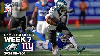 Philadelphia Eagles vs New York Giants Game Highlights  NFL 2024 Season Week 7 [upl. by Carrelli]