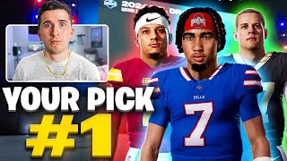 I GOT 1 OVERALL PICK FOR FIRST TIME IN MY CAREER WHAT QB DO I TAKE [upl. by Burnsed]