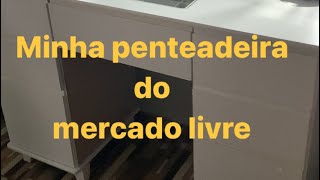 Minha penteadeira do mercado livre Montagem Organização penteadeira diaadia [upl. by Azrim158]