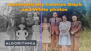 How to Colorize Black and White photos online  Algorithmia Review TopTen AI [upl. by Bandler]