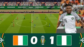 Côte dIvoire contre Nigeria 01  Coupe dAfrique des Nations de la CAF 2023  Résumé du Match [upl. by Ariik372]