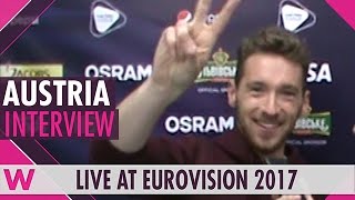 Nathan Trent Austria interview  Eurovision 2017 [upl. by Aianat156]