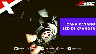 Memasang LED pada Headlamp Mitsubishi XPANDER [upl. by Ulund454]