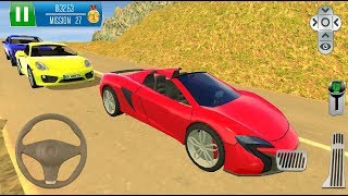 Direksiyonlu Kırmızı Araba Park Etme Oyunu  Parking Island Mountain Road  Android GamePlay 3 [upl. by Suirrad]