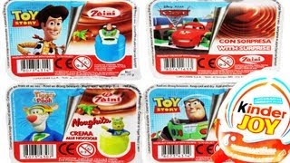 5 Kinder Surprise Joy Disney Pixar Cars Toy Story 3 WinniethePooh Tigger [upl. by Scheck323]