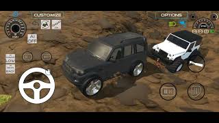 white thar modified amp Black scorpion modified power of thar automobile indianvechilesimulator3d [upl. by Aicilat557]