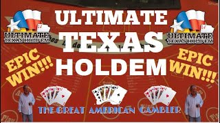 Ultimate Texas Holdem From Palace Station in Las Vegas Nevada Best Win of 2024 [upl. by Witte145]