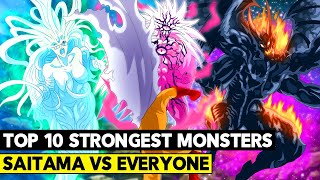 TOP 10 STRONGEST MONSTERS IN ONE PUNCH MAN [upl. by Leahcimauhsoj378]