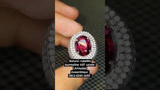 Natural rubellite tourmaline 487 carats untreated mozambique hub 081365401655 jewelry gems [upl. by Orelu866]