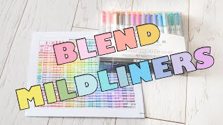 Make More Colors Mildliner Highlighters Blending with 25 Zebra Creative Markers [upl. by Allisan971]