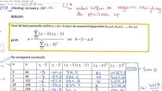 stochastiek regressielijn en correlatie [upl. by Yrod697]