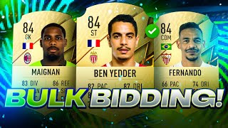 Bulk Bidding With Another 10 Players Who Always Work FIFA 22 Trading Method [upl. by Sungam]