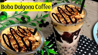 Boba dalgona coffee [upl. by Ahsiekin91]