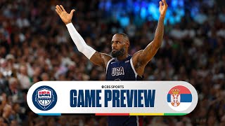 Olympic Basketball Preview Team USA faces Serbia as winner advances to Gold Medal game  CBS Sports [upl. by Aleel69]