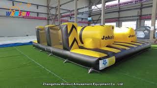 Double lane inflatable obstacle course [upl. by Anicul]