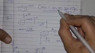 Problem on mass spectrosopyin marathimsc organic chemistryCSIRNet exam [upl. by Zeiler370]