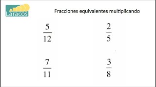 Como encontrar fracciones equivalentes multiplicando [upl. by Bergerac]