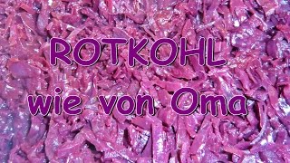 Kochen für Anfänger  Rotkohl wie von Oma [upl. by Smeaj864]