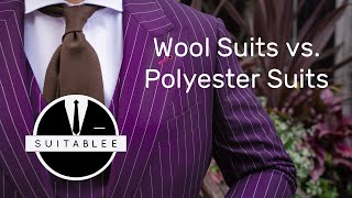 THE WOOL VS POLYESTER SUIT WHAT SUITS YOU [upl. by Bor]