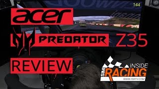 Acer Predator Z35 Gaming Monitor Sim Racing Review [upl. by Jobye]