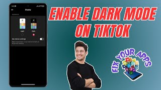 How to Enable the Dark Mode On TikTok [upl. by Nygem896]