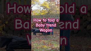 How to Fold Your Baby Trend Wagon Stroller [upl. by Ametaf681]