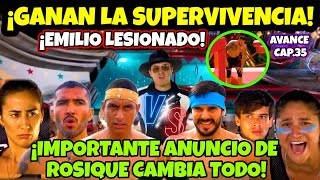 Exatlón México 💥 ELLOS GANAN LA SUPERVIVENCIA ✅ EMILIO LESIONADO 😱 AVANCE CAP 35 exatlón [upl. by Rollie869]