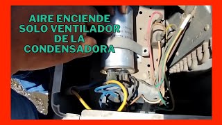 Aire acondicionado enciende solo el ventilador de la condensadora [upl. by Dnamra674]