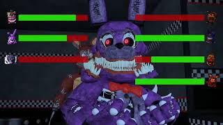 SFM FNaF Top 5 TWISTED vs Fights WITH Healthbars 2024 [upl. by Celie537]