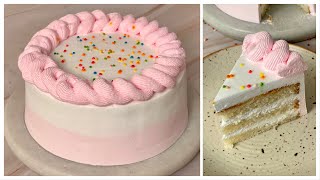 Super Easy Vanilla Cake In Kadai  Vanilla Birthday Cake Without Oven  Easiest Cake Recipe [upl. by My]