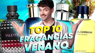 TOP 10 Fragancias Hombre Verano y Para El Calor 2024 [upl. by Aynnat881]