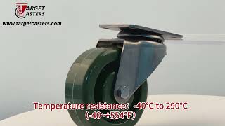 4quot Stainless Steel Epoxy Resin High Temperature Caster [upl. by Naghem]