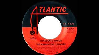 1977 Manhattan Transfer  Chanson D’Amour a 1 UK hit [upl. by Atsed694]