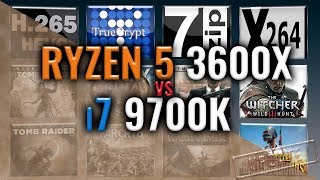 Ryzen 5 3600X vs i7 9700K  15 Tests 🆕 – Which is better [upl. by Ecire719]