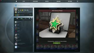 Getting green tier2 2023 Service Medal in CSGO Scaleform UI [upl. by Ahsilrac]