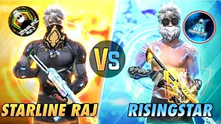 Starline Raj VS Rising Star Yt  Ajjubhai Kha Gye😂  Starline Raj  Garena Free Fire [upl. by Goeselt]