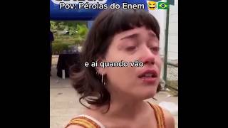 Pérolas do enem memes humor enem shorts [upl. by Notyalc]