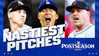 The NASTIEST PITCHES of the 2024 Postseason Ft Yamamoto Luke Weaver Tarik Skubal AND MORE [upl. by Anav663]