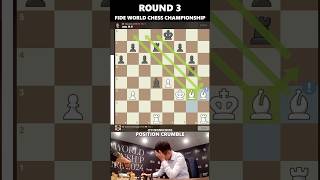 The Point Of Difference ♟️Fide World Chess Championship Round 3 In a Minute  Gukesh Vs Ding chess [upl. by Llertnor382]