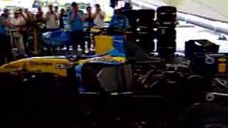 F1 RENAULT TEAM amp CAR AT GOODWOOD FESTIVAL OF SPEED 2006 [upl. by Atiana897]