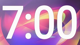 7 Minutes Countdown Timer ⌛  Silent w Alarm ⏰ [upl. by Ahrendt]