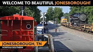 Jonesborough Tennessee USA  Virtual Railfan LIVE [upl. by Bondy]