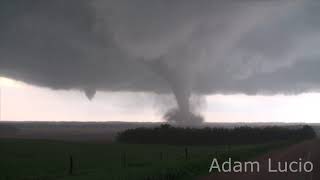 Pilger Nebraska Twin Tornadoes Never Before Seen Video From Birth to Town Impact [upl. by Maiocco]